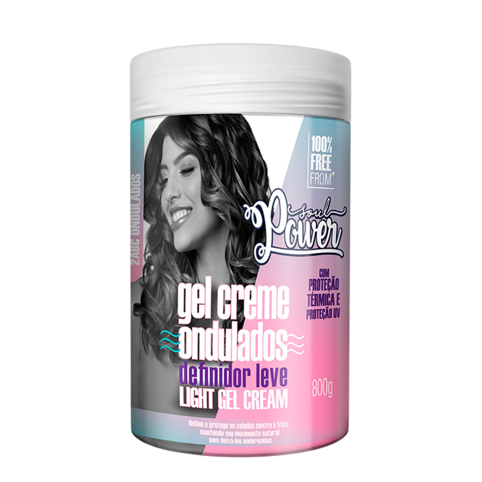 Creme De Pentear Soul Power Ondulado Gel Creme Ondulados Light Gel 800G - Soul Power - belcosmeticos