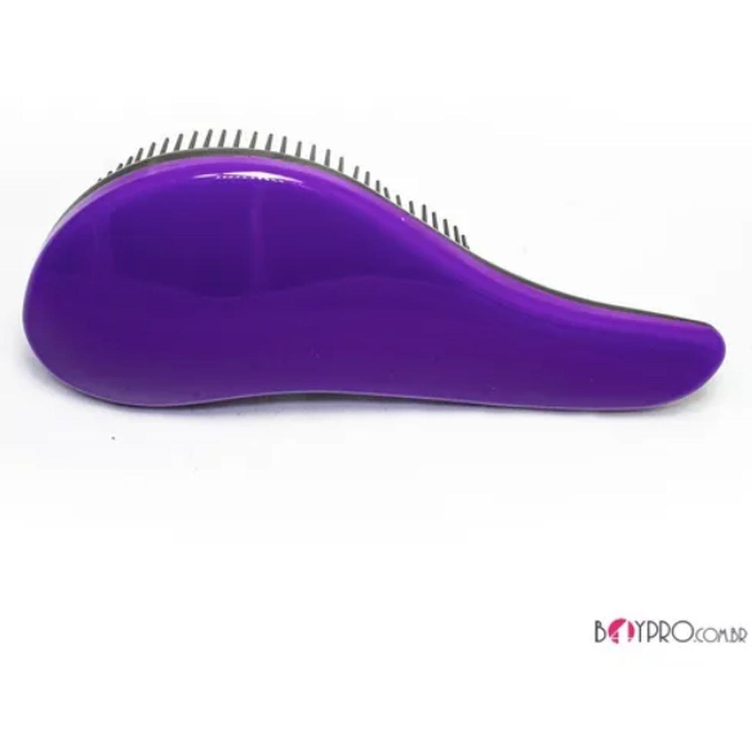 Escova Mágica de Desembaraçar Cabelo - Preta e Roxa