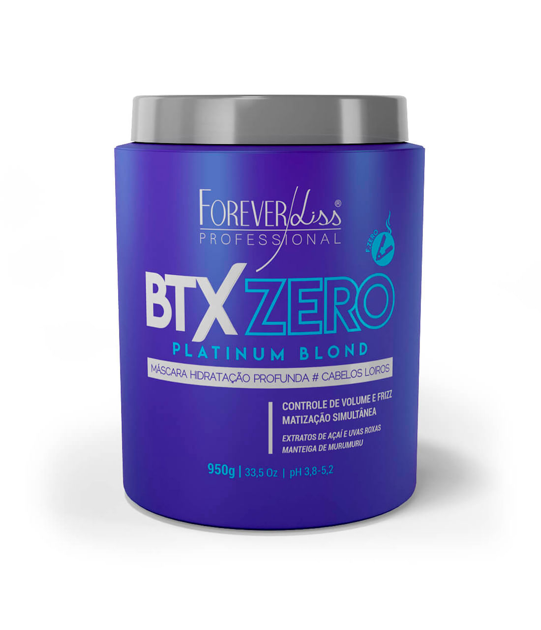 Encontraproduto.com.br - Máscara Volume Zero Matizador Platinum Blond Forever Liss 950g