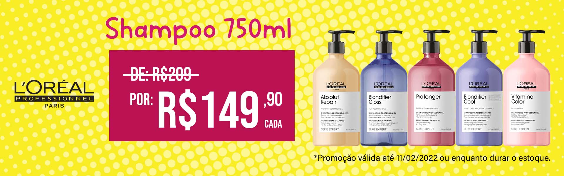 loreal shampoo 750